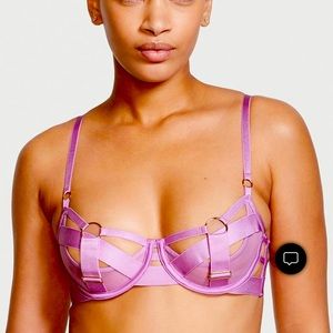 Victorias Secret Violet Strappy Demi Bra 38DD NWT
